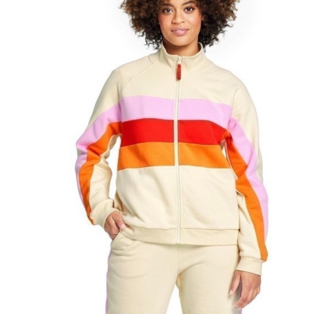 NWT Lego Target Striped Vintage Look Track Jacket Sweatshirt